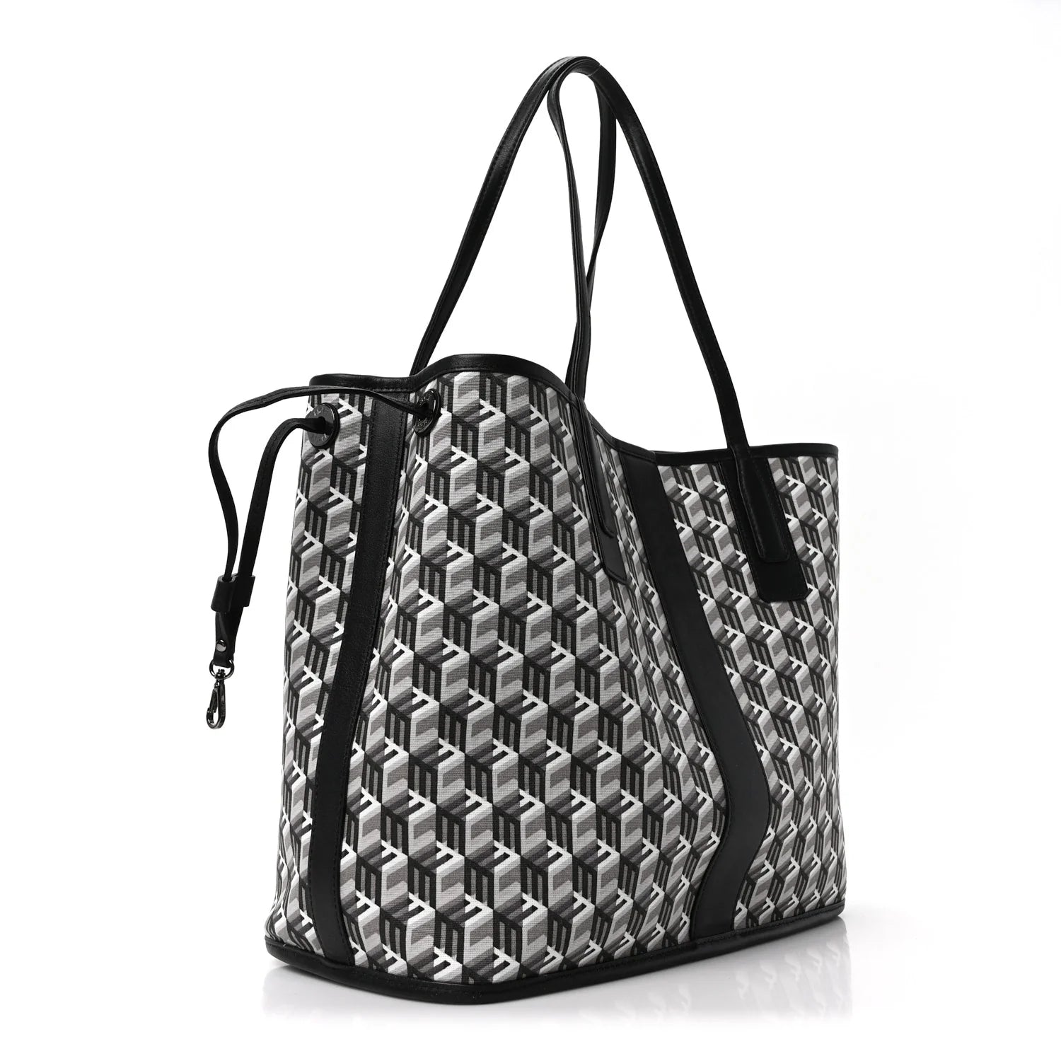 Visetos Medium Liz Reversible Shopper Tote Black
