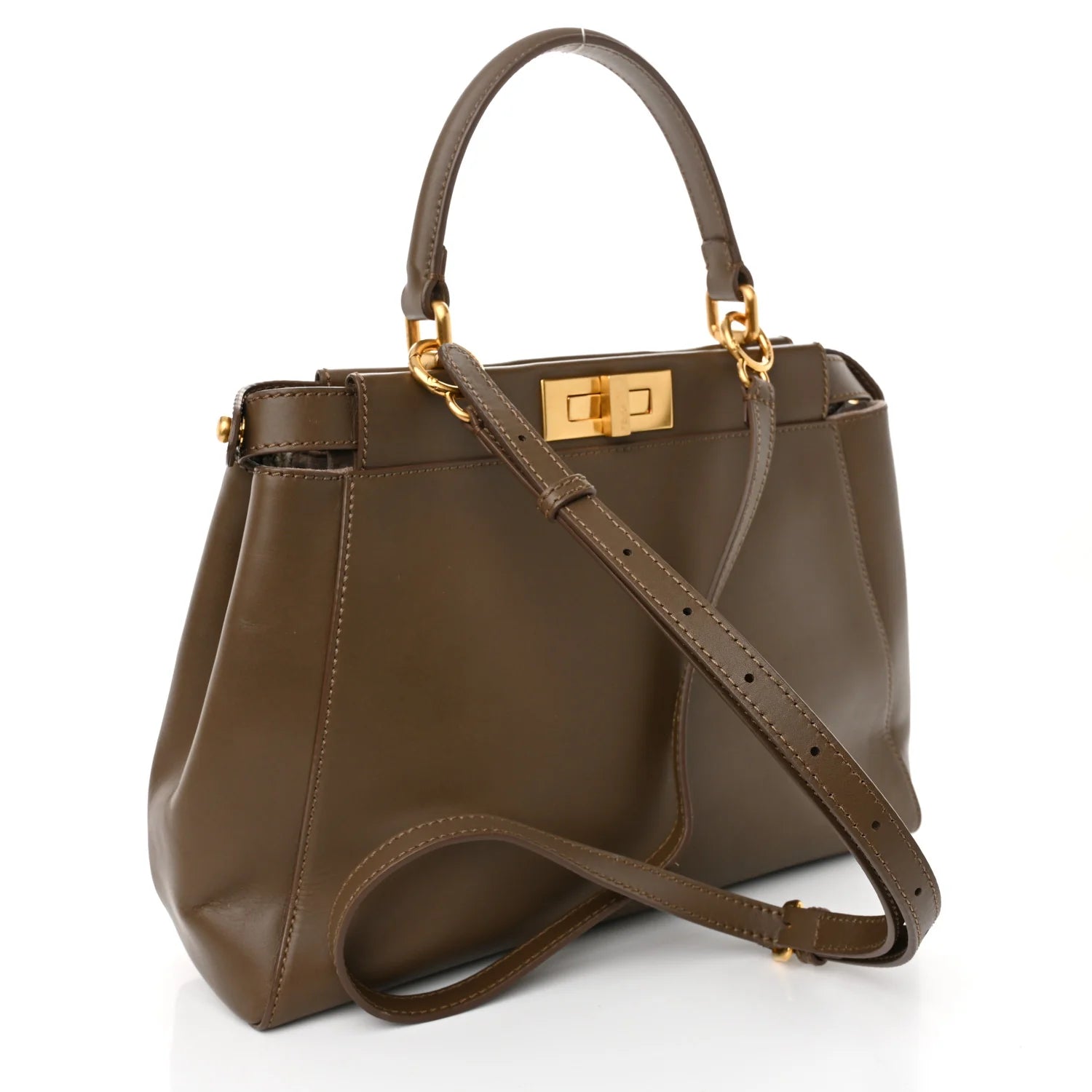 Vitello Morgan Snakeskin Medium Peekaboo Iconic Satchel Foresta