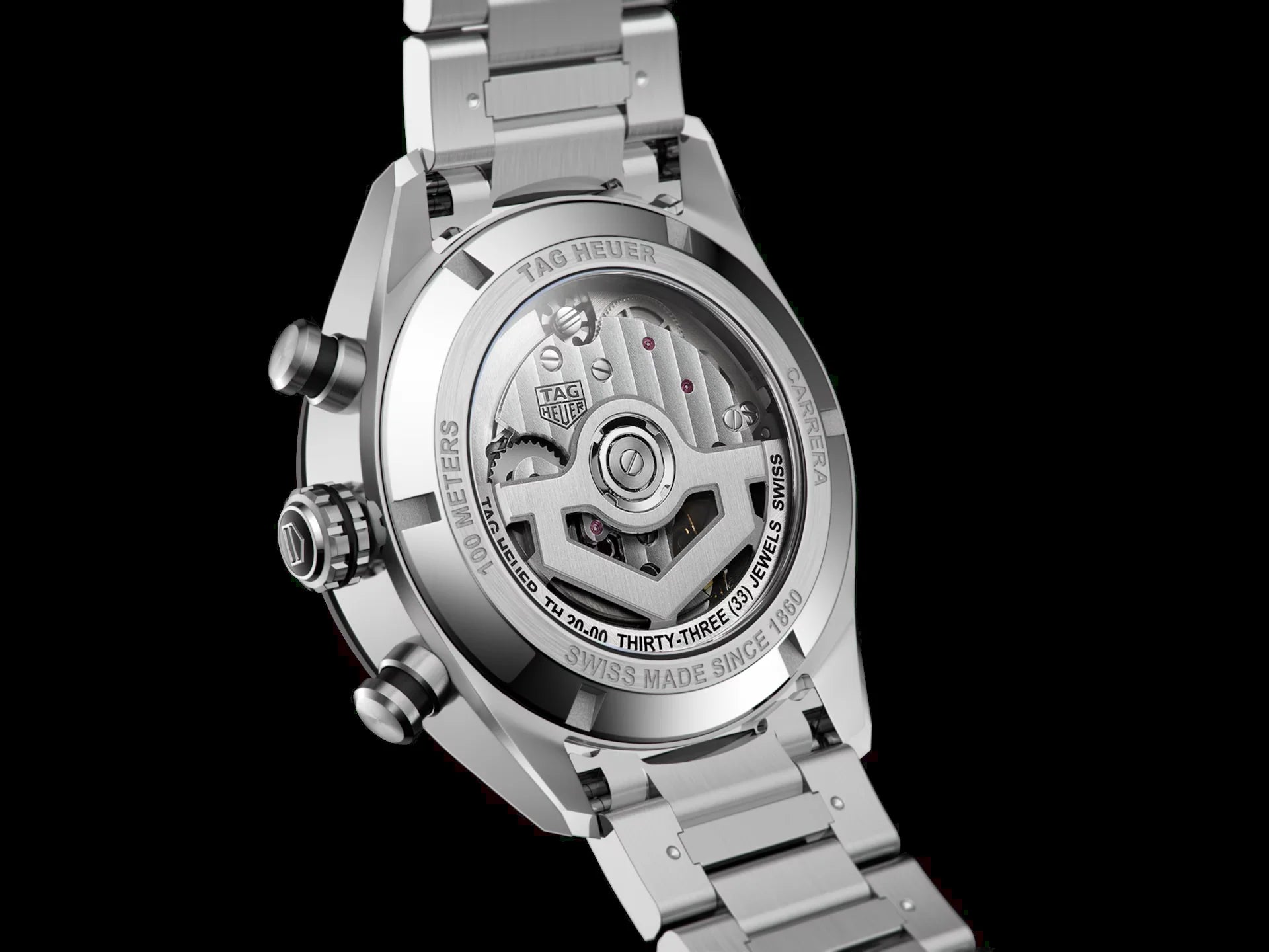 Unworn  Carrera Chronograph, Stainless Steel and Ceramic, 44Mm, Ref# CBN2A1B.BA0643, Box & Papers