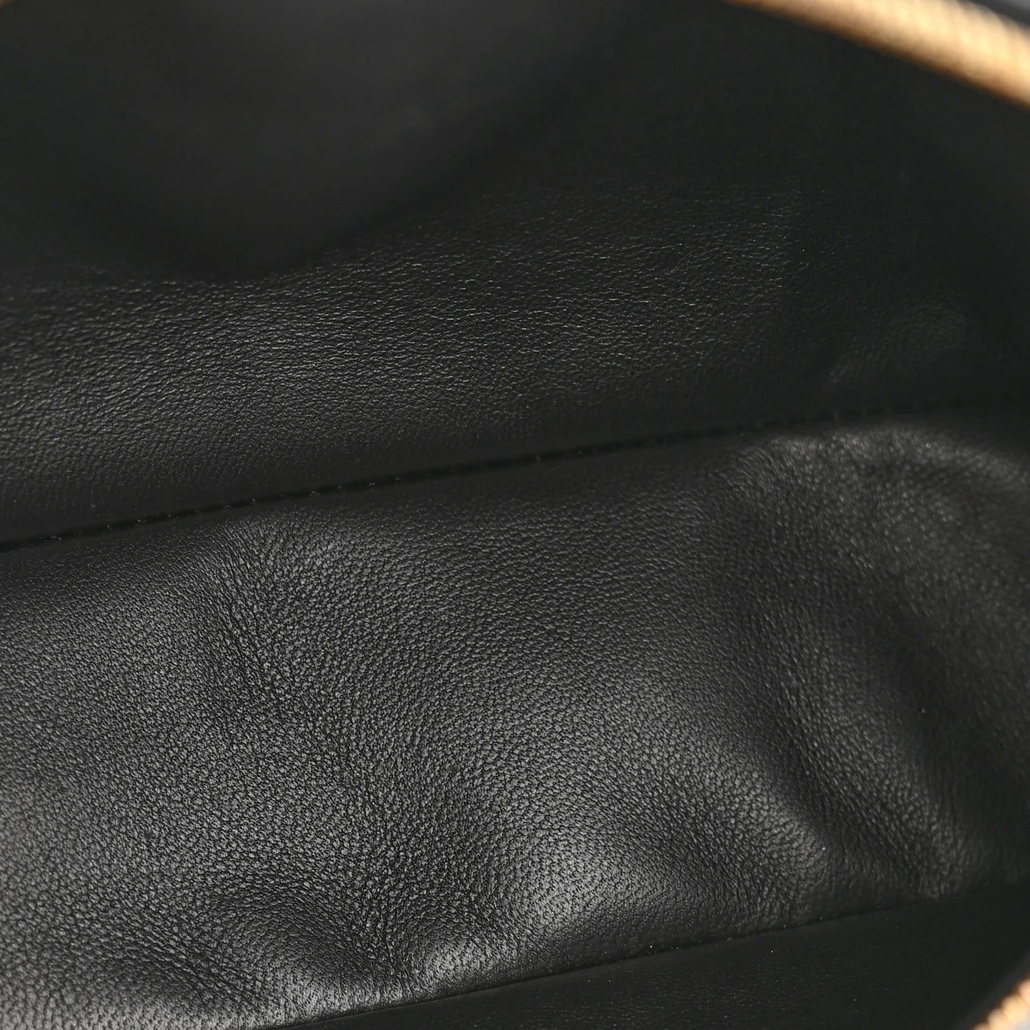 Grained Calfskin L19 Extra Pocket Pouch Black