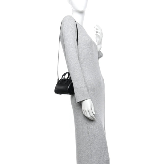 Shiny Lord Calfskin Micro Antigona Black