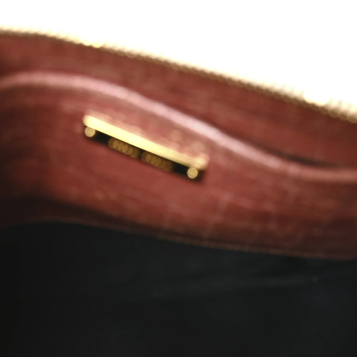 Vernice Crocodile Embossed Crossbody Bag Antico