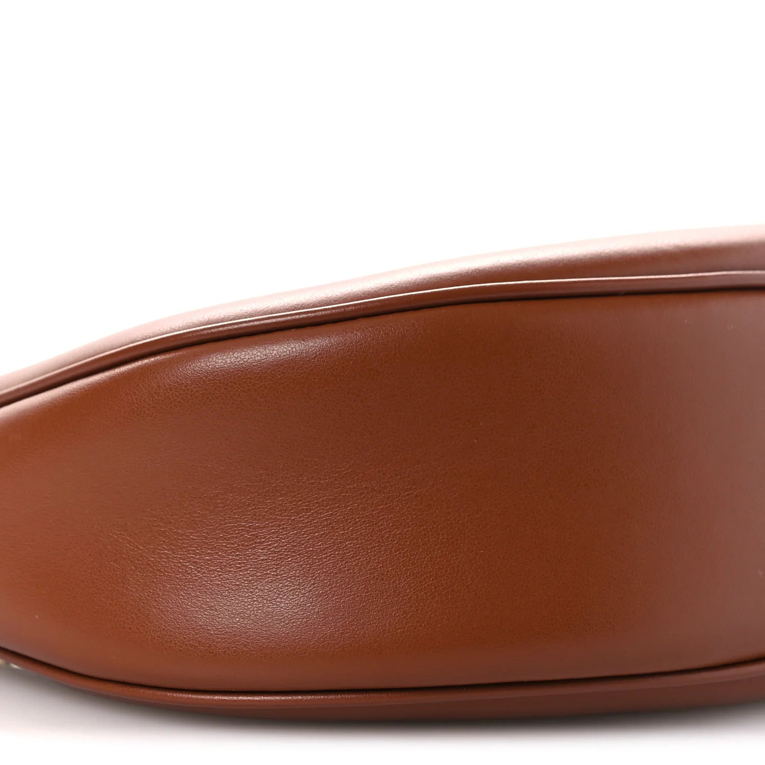 Smooth Calfskin Medium Strap Ava Triomphe Shoulder Bag Tan