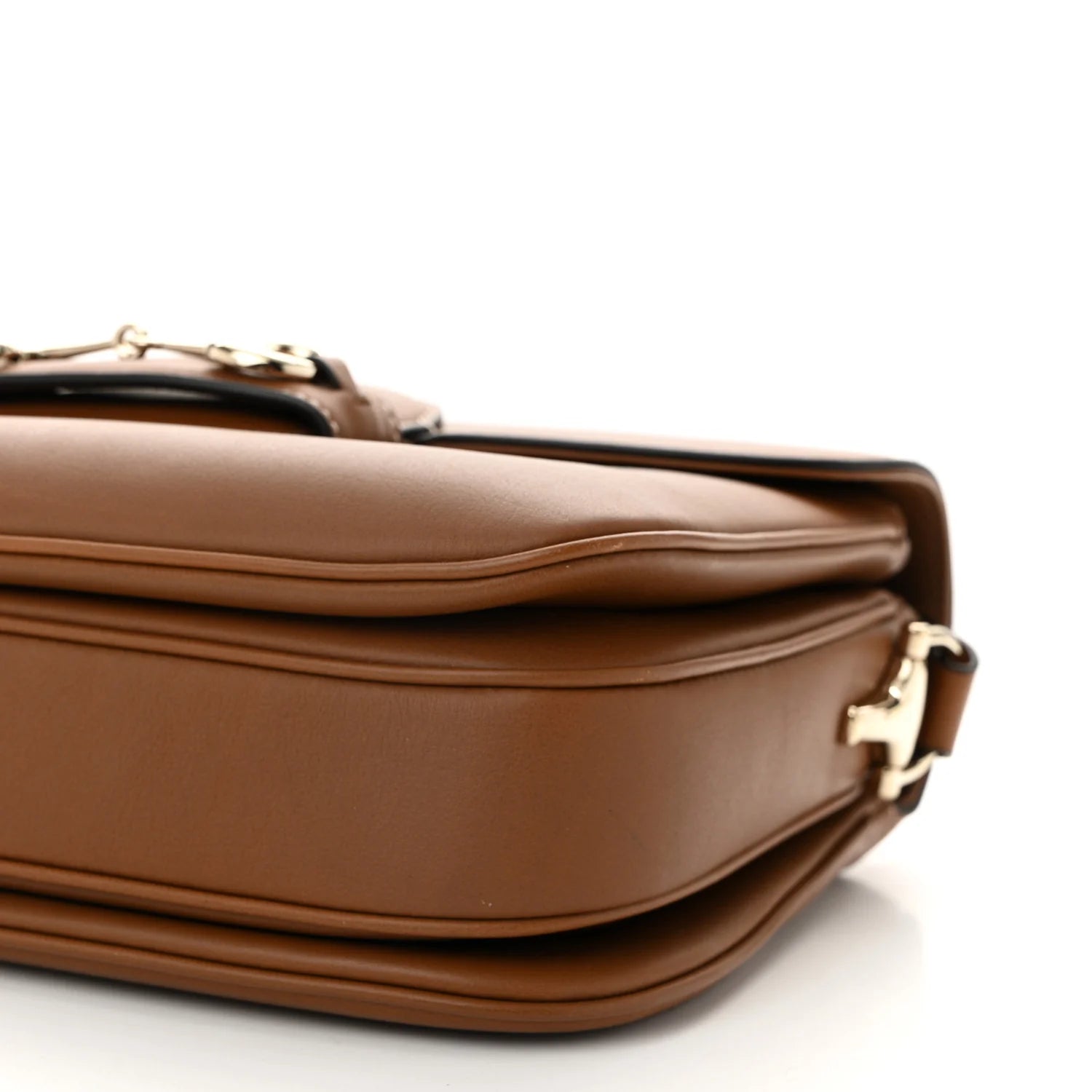 Ciny Lux Calfskin Horsebit 1955 Soft Small Shoulder Bag Sundial