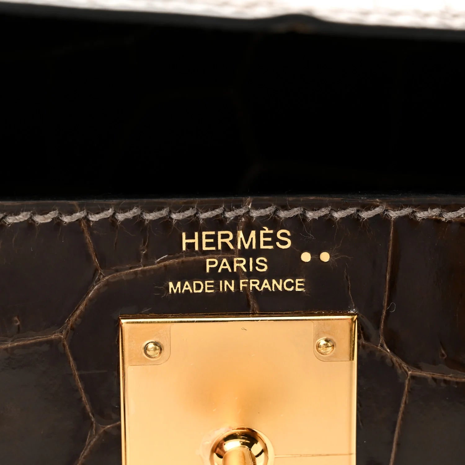 Shiny Niloticus Crocodile Kelly Sellier 28 Gris Elephant