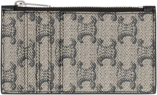 COATED CANVAS CARD HOLDER