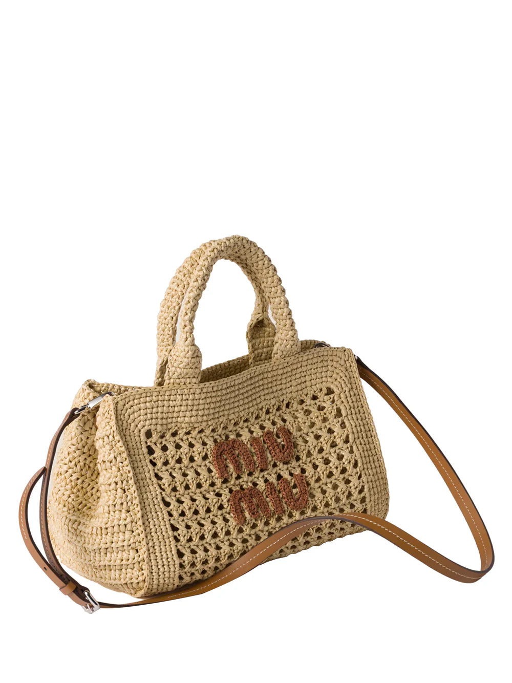 RAFFIA EFFECT YARN HANDBAG