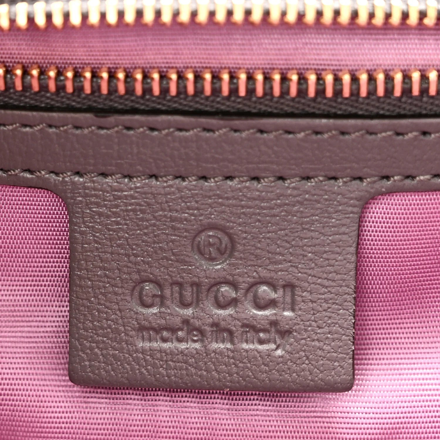 Textured Calfskin Medium Torchon GG Ring Shoulder Bag Grey