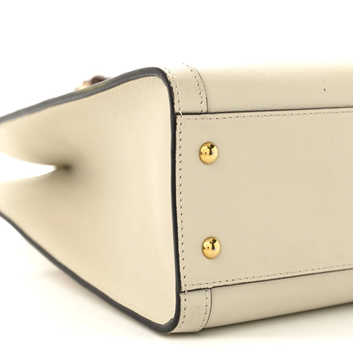 Wonka Grain Calfskin Small Diana Tote Bag Mystic White Orange Fluo