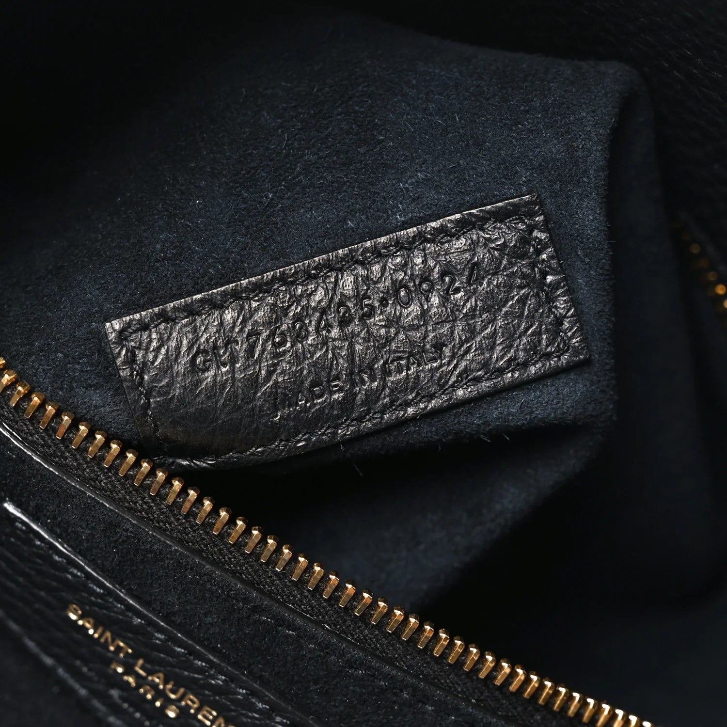 Grained Deerskin Bea Tote Black