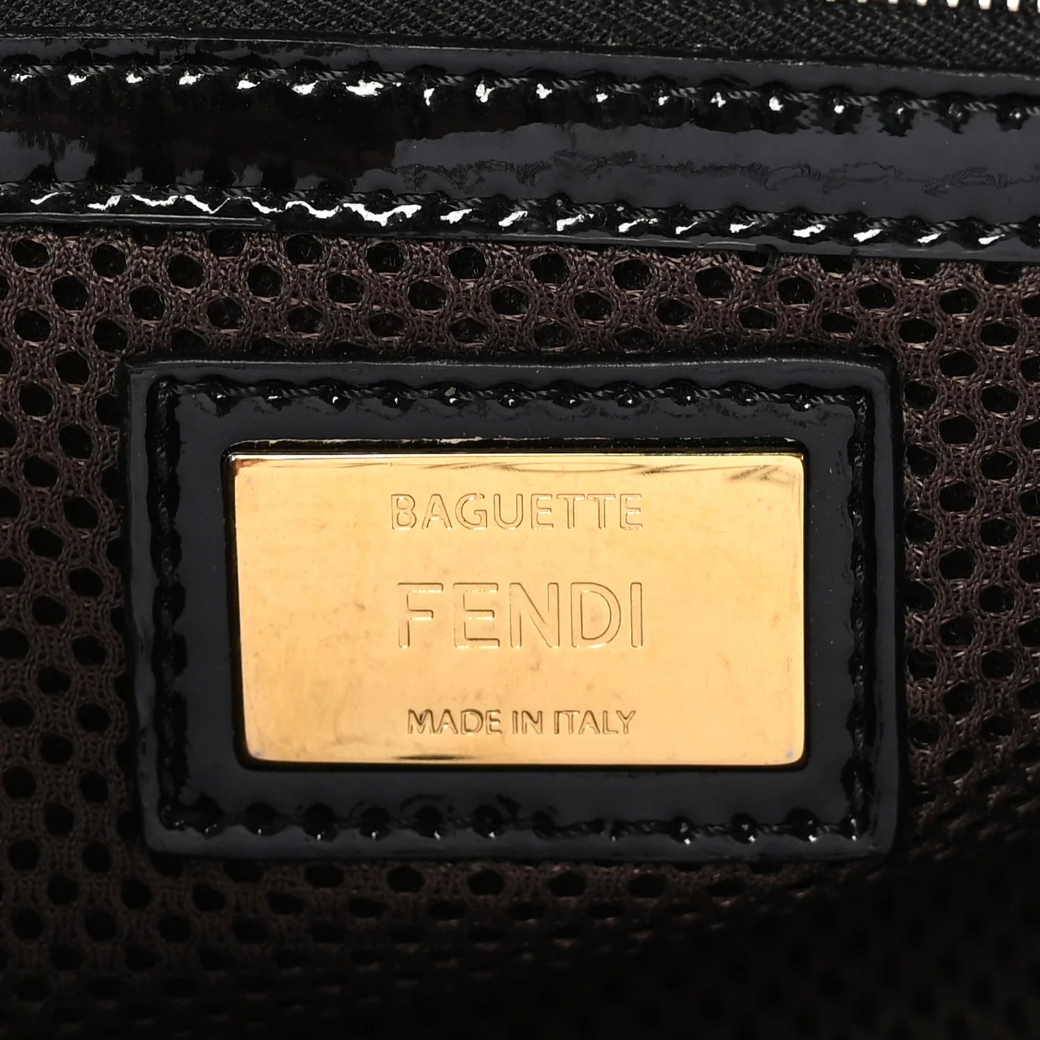 Patent FF 1974 Embossed Baguette Black