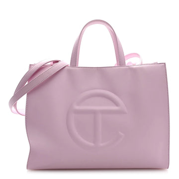 Vegan Leather Medium Shopping Bag Bubblegum