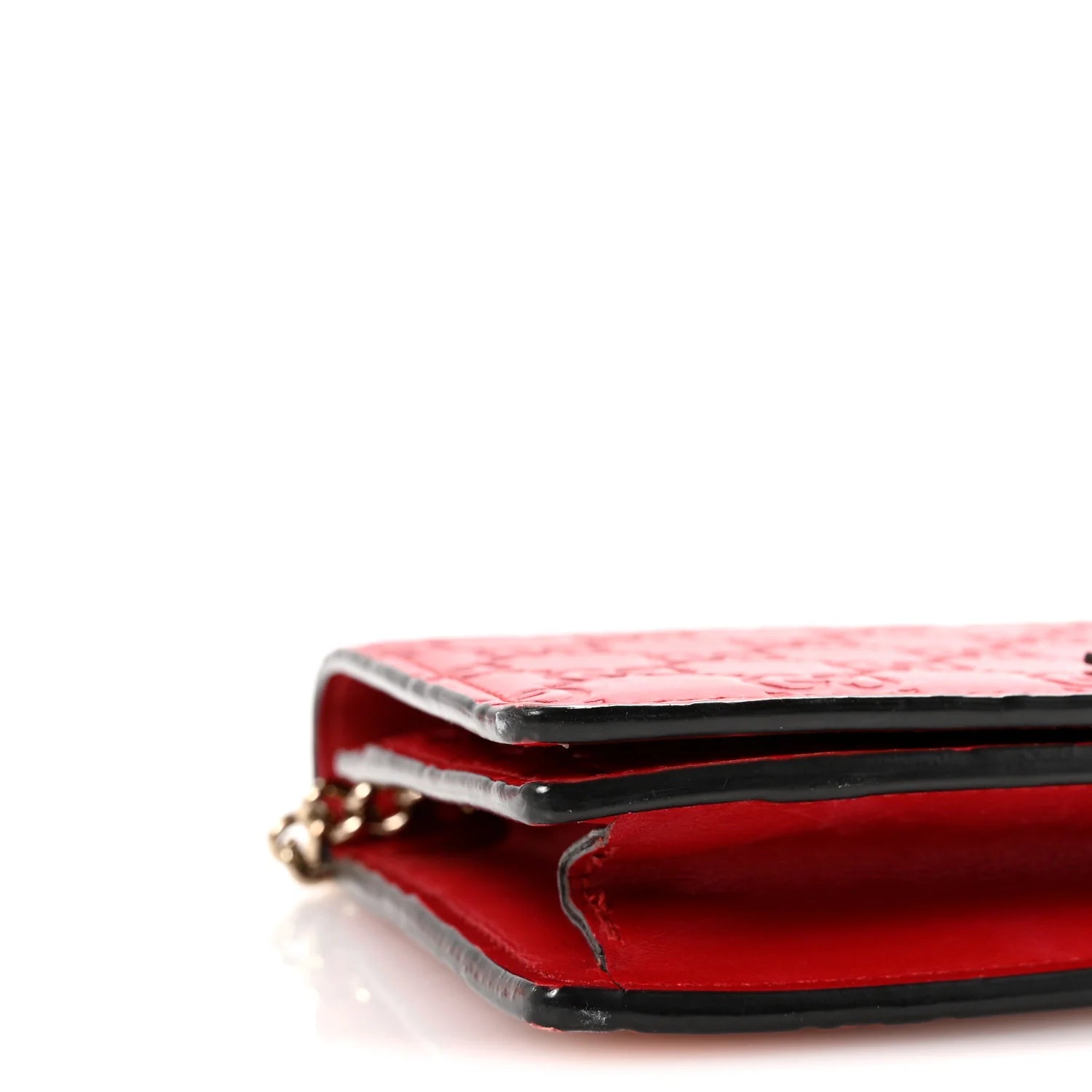 ssima Signature Bowy Chain Wallet Hibiscus Red