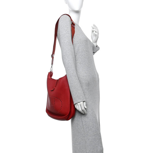 Taurillon Clemence EVELYNE III GM Rouge Garance