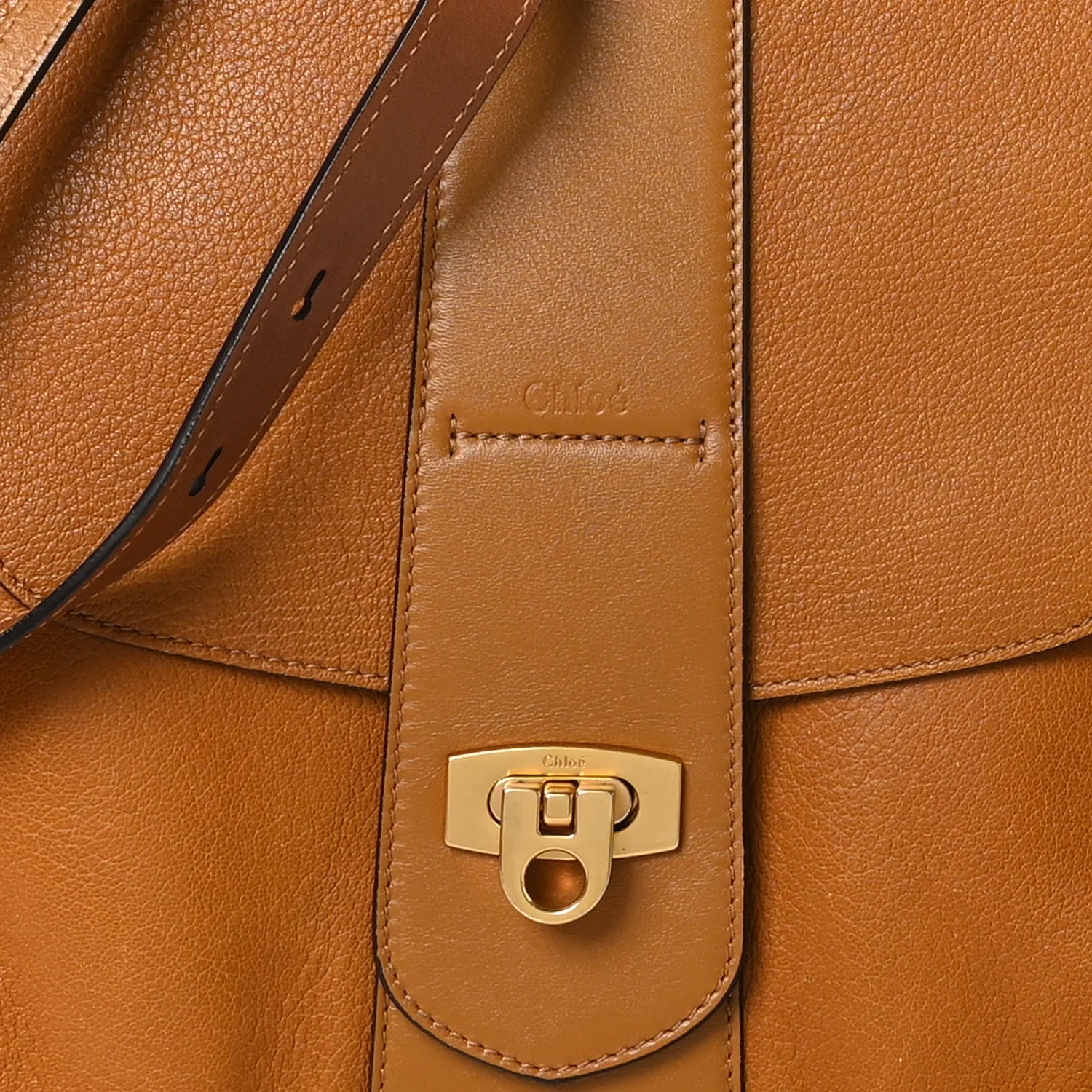 Grained Lambskin Medium Lexa Shoulder Bag Mustard Brown