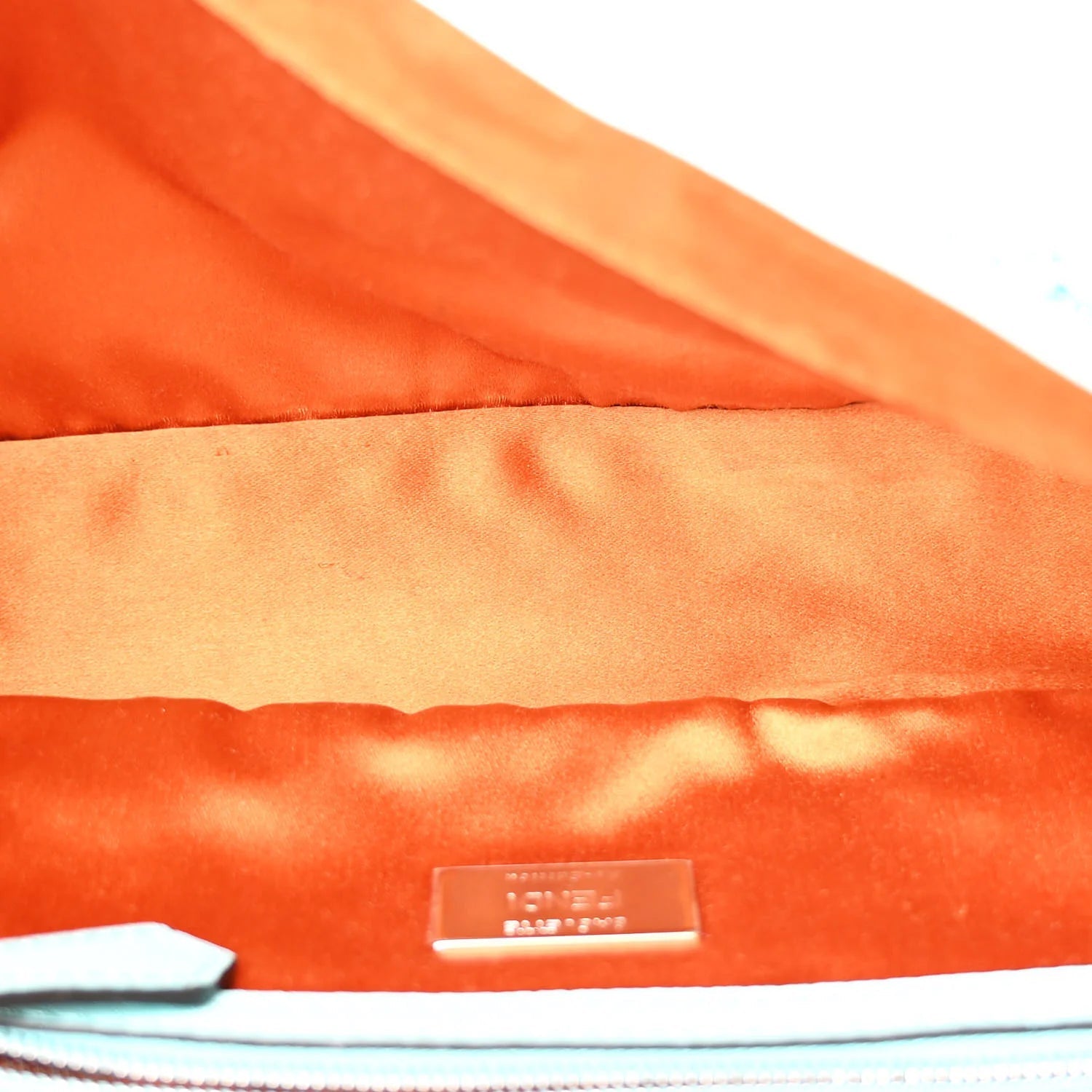 Rolling Stone Vitello Seta Bead Embroidered Re-Edition Baguette Spring Turquoise