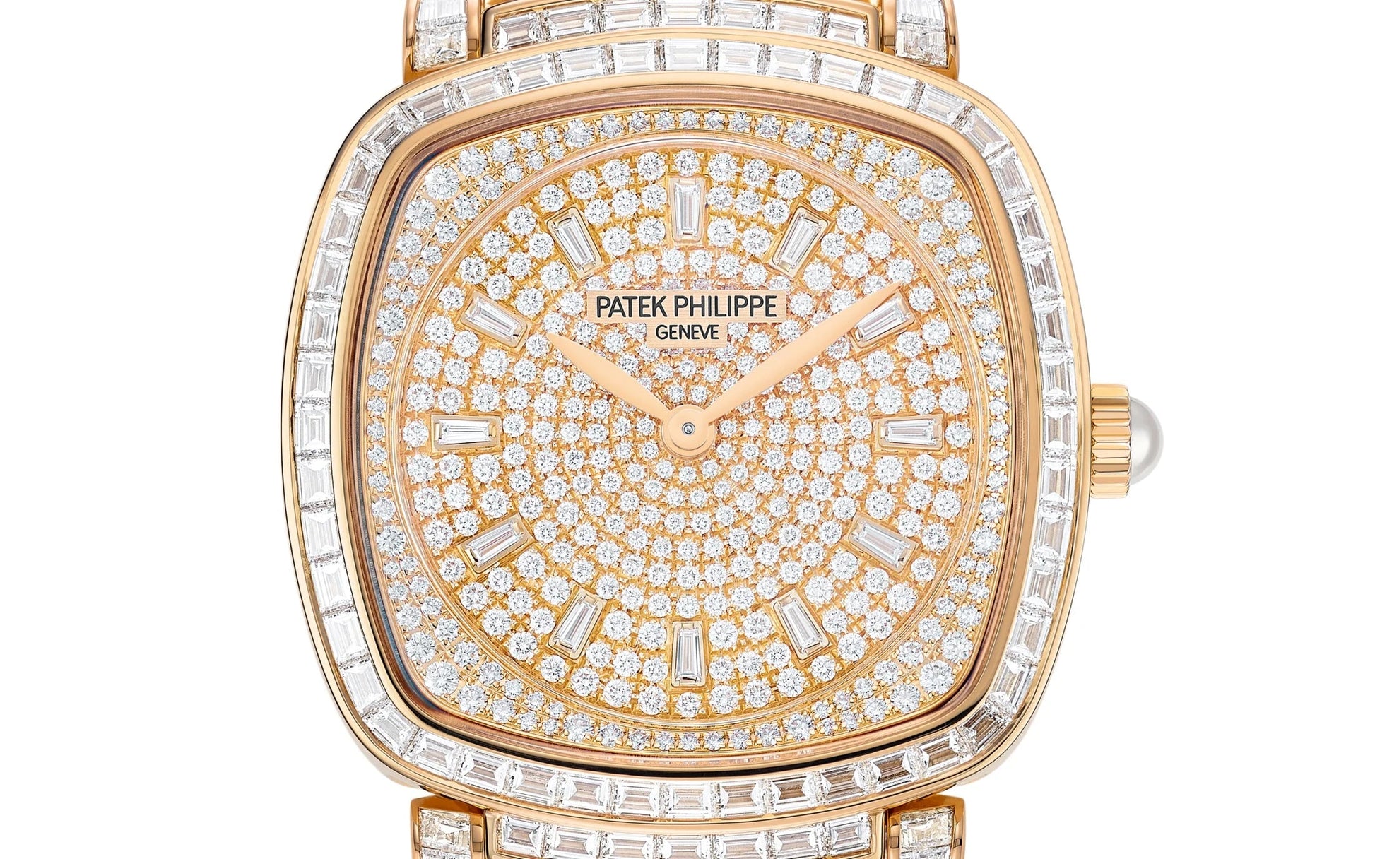 Ladies Gondolo Haute Joaillerie, 18Kt Rose Gold Set with Diamonds and Akoya Pearls, 31 × 34.8Mm, Ref# 7042/100R-010