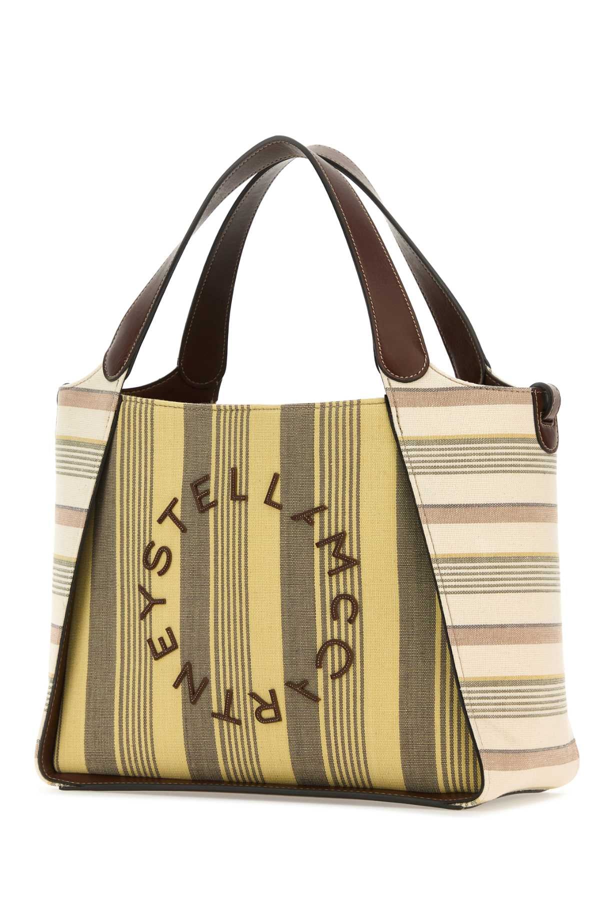 PRINTED FABRIC STELLA LOGO HANDBAG