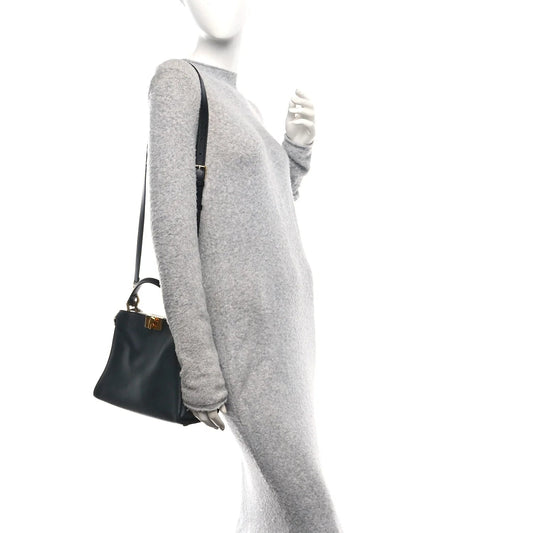 Vitello Tahiti Burro Medium Peekaboo Iconic Essentially Satchel Black Corda