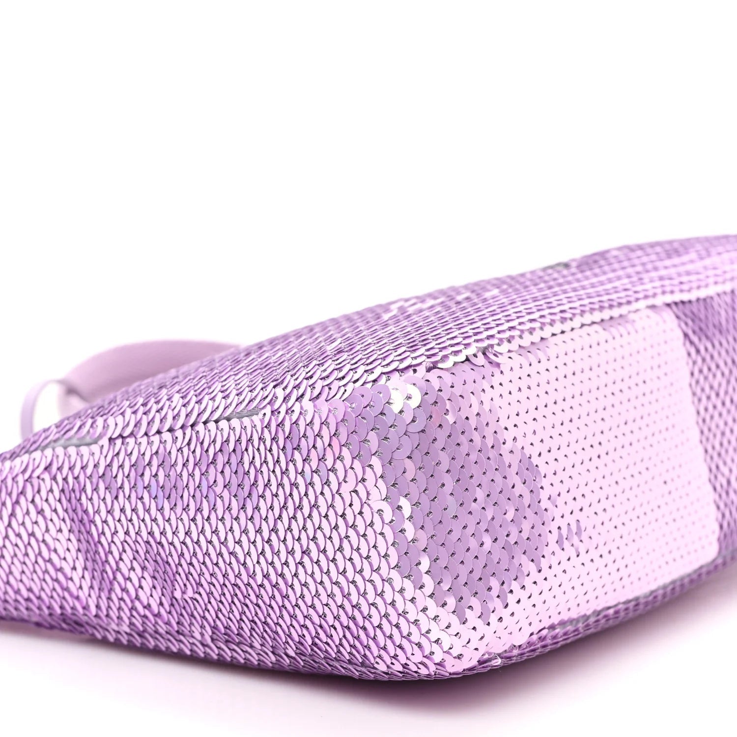 Paillettes Sequin Mini Re-Edition 2000 Bag Lilium Black