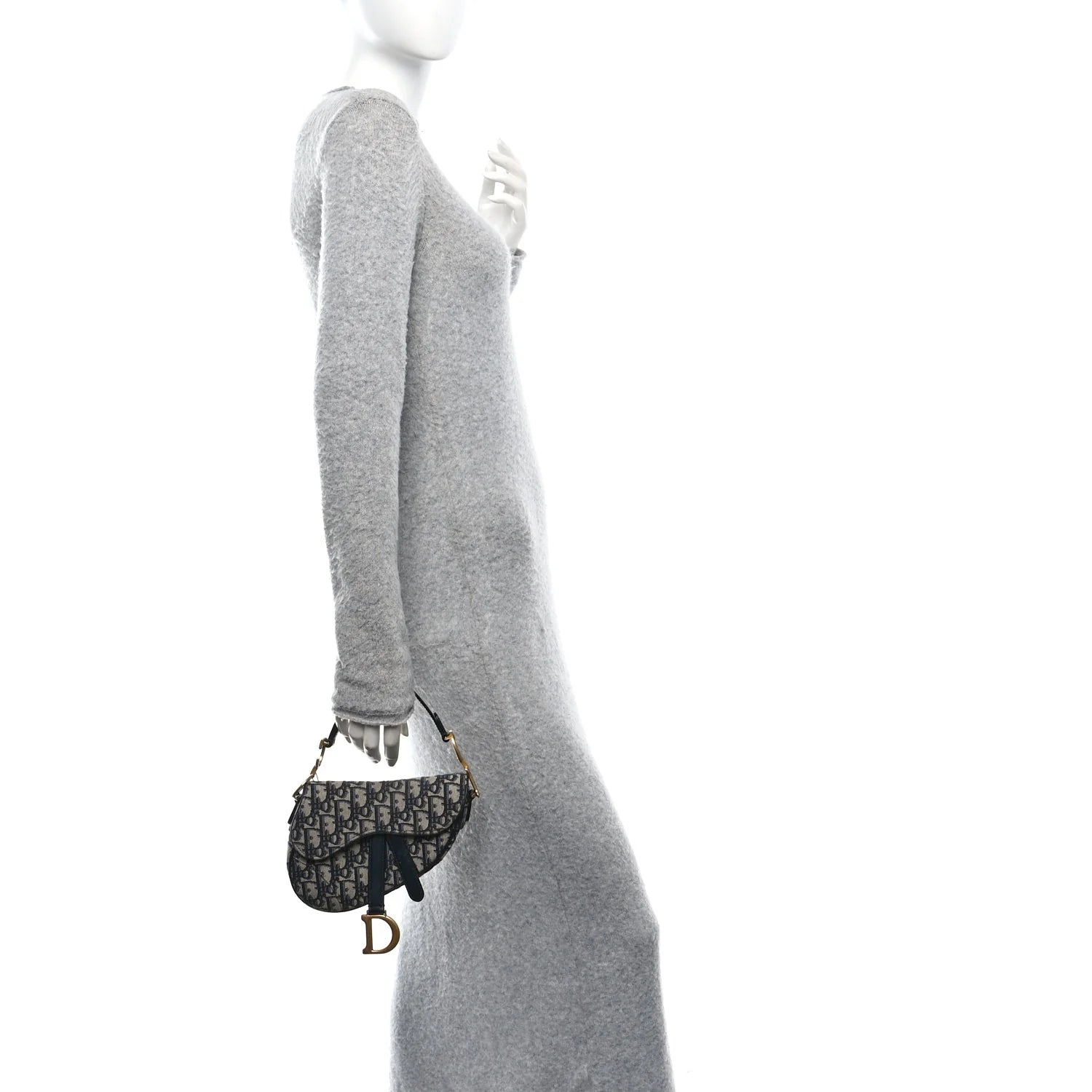 Oblique Mini Saddle Bag Blue