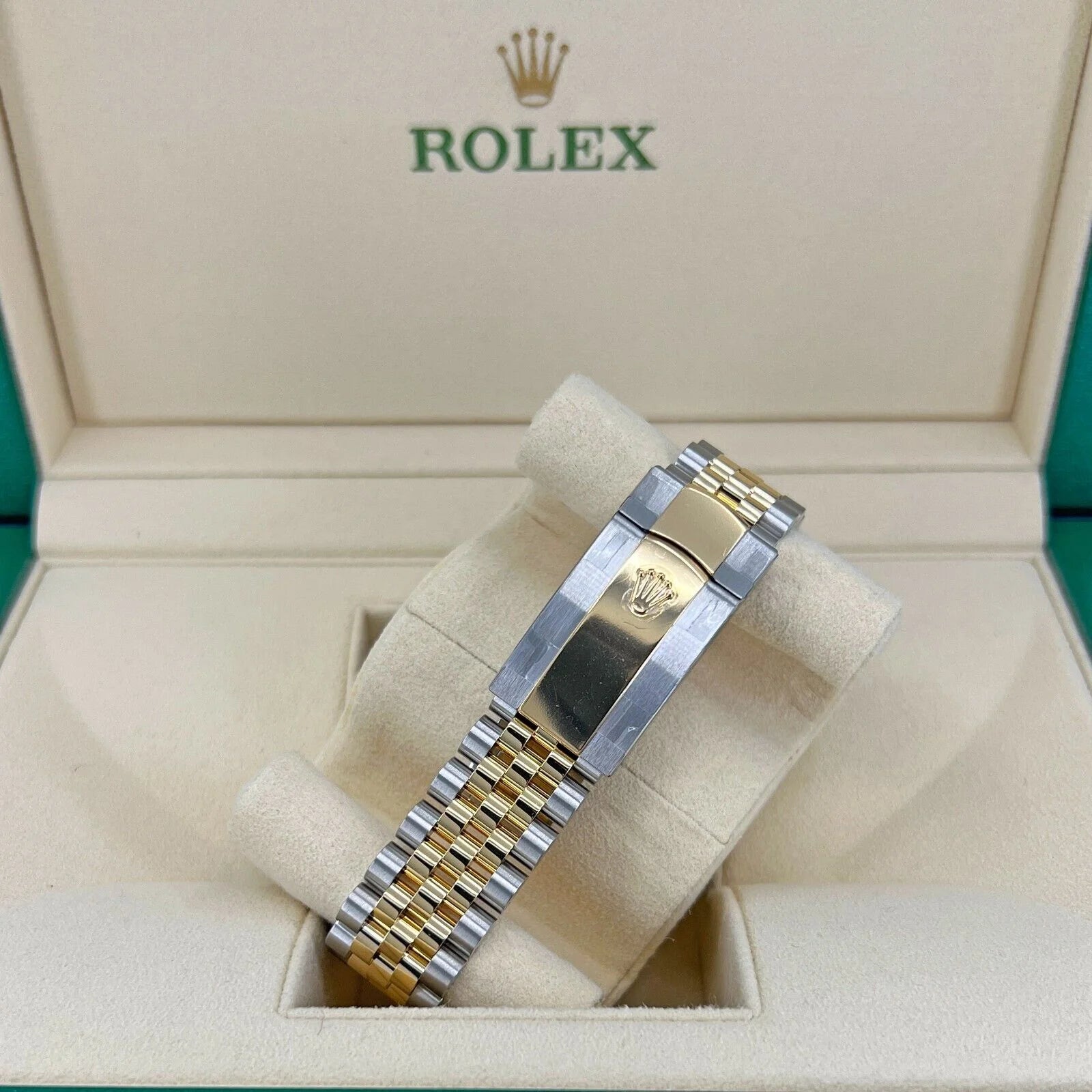 Datejust 36, 18K Yellow Gold and Stainless Steel, 36Mm, Golden, Palm Motif Dial, Ref# 126233-0037