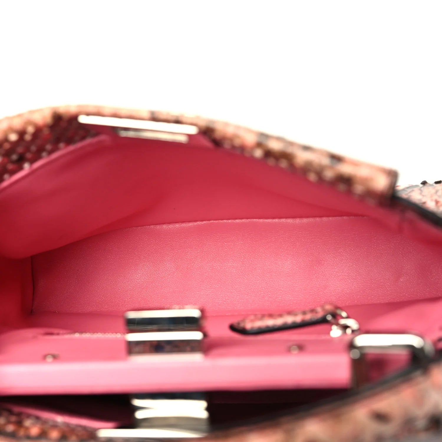 Snakeskin Shiny Nappa Mini Peekaboo Iconic Satchel Lollypop