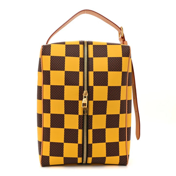 Damier Pop Shoes Bag Yellow