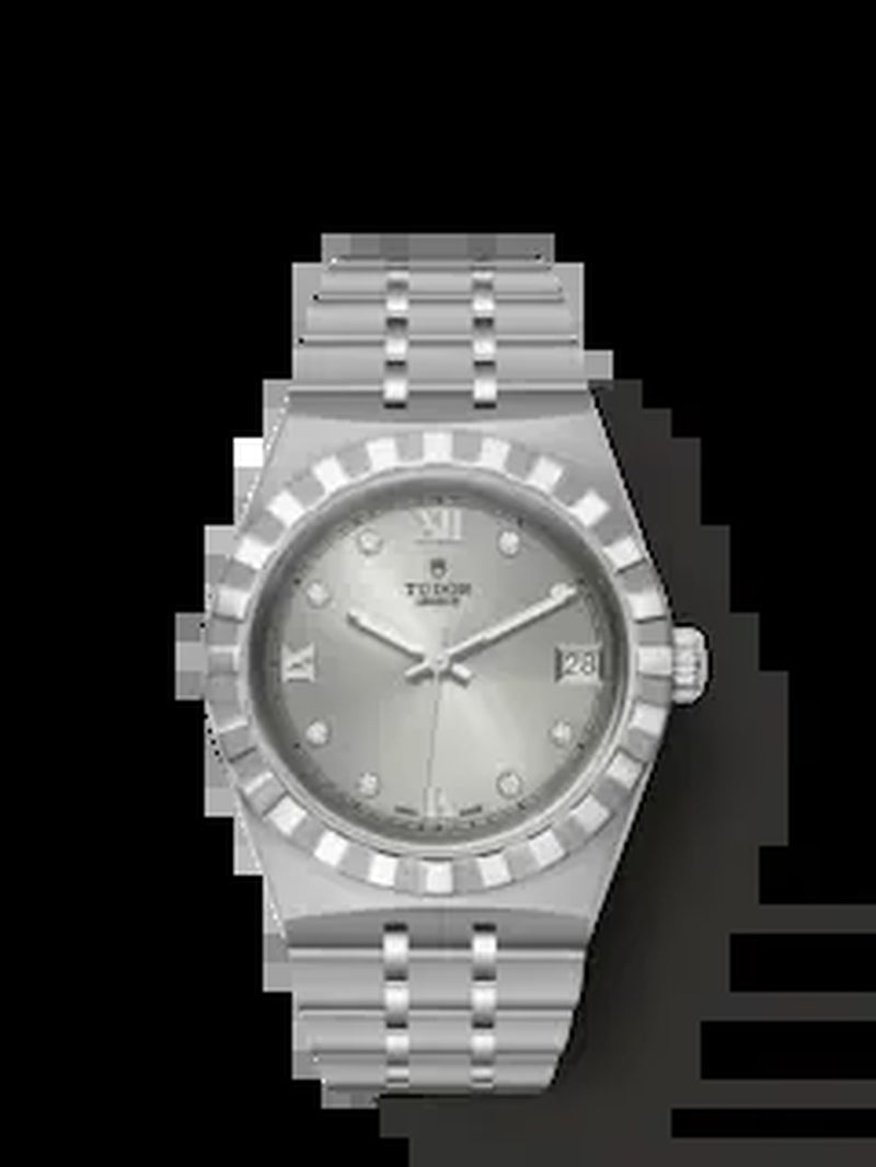 Royal, Stainless Steel and Diamond-Set, 34Mm, Ref# M28400-0002