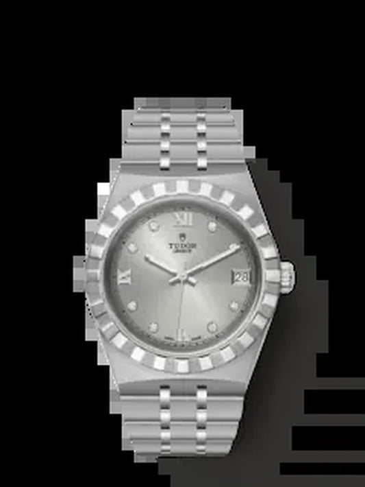 Royal, Stainless Steel and Diamond-Set, 34Mm, Ref# M28400-0002