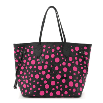 LV X YK Empreinte Infinity Dots Neverfull MM Black Fuchsia
