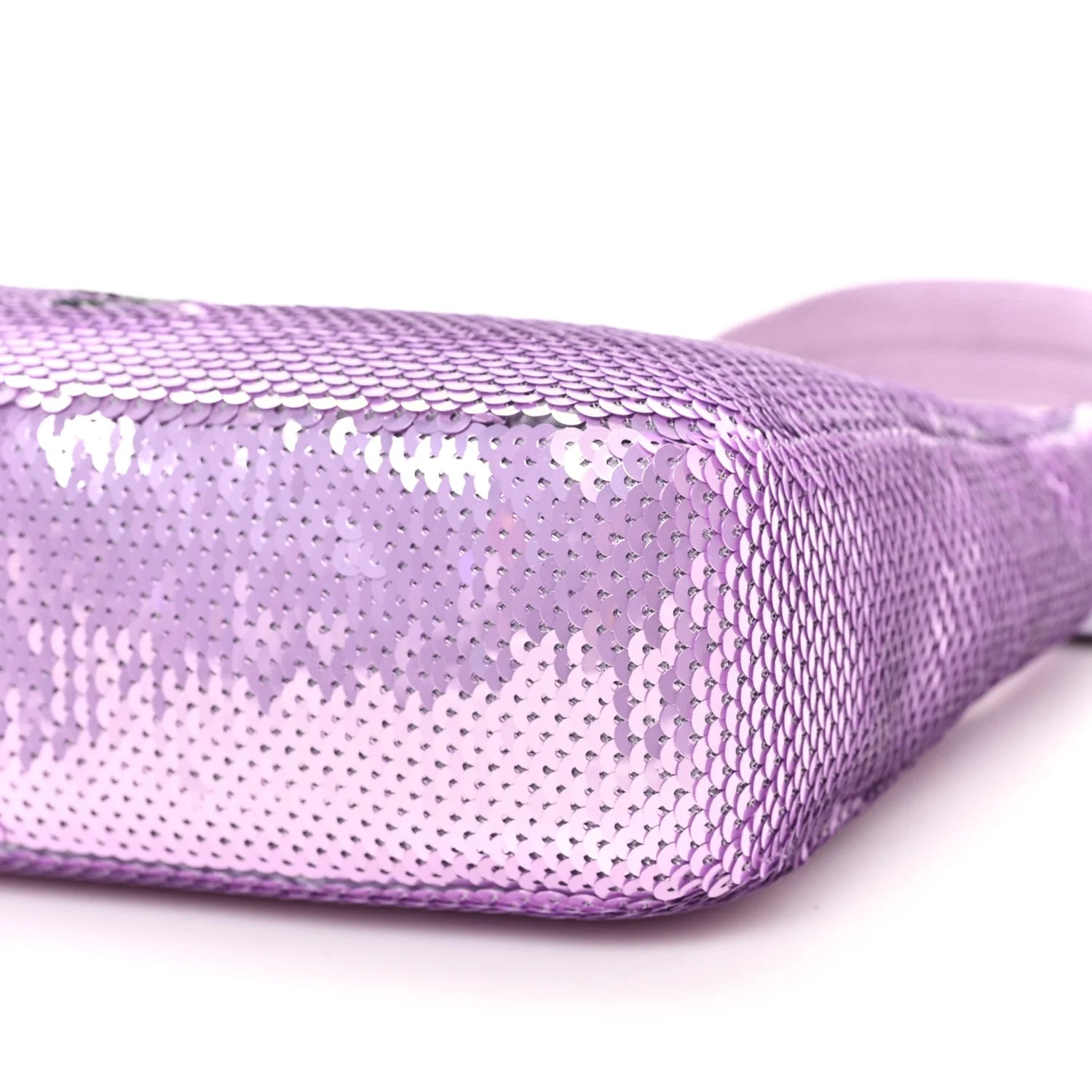 Paillettes Sequin Mini Re-Edition 2000 Bag Lilium Black