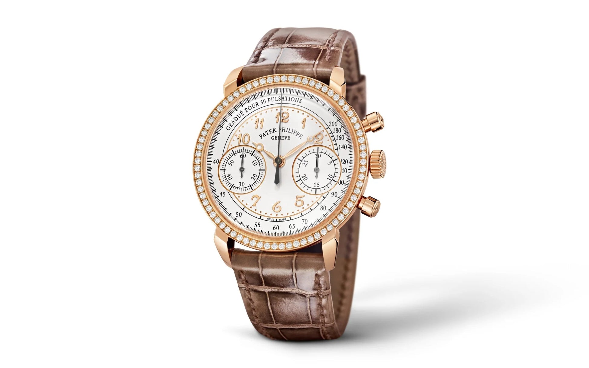 Complication, 18K Rose Gold, Ladies Chronograph 38Mm, 99 Diamonds: ~0.99 Ct., Ref# 7150/250R-001