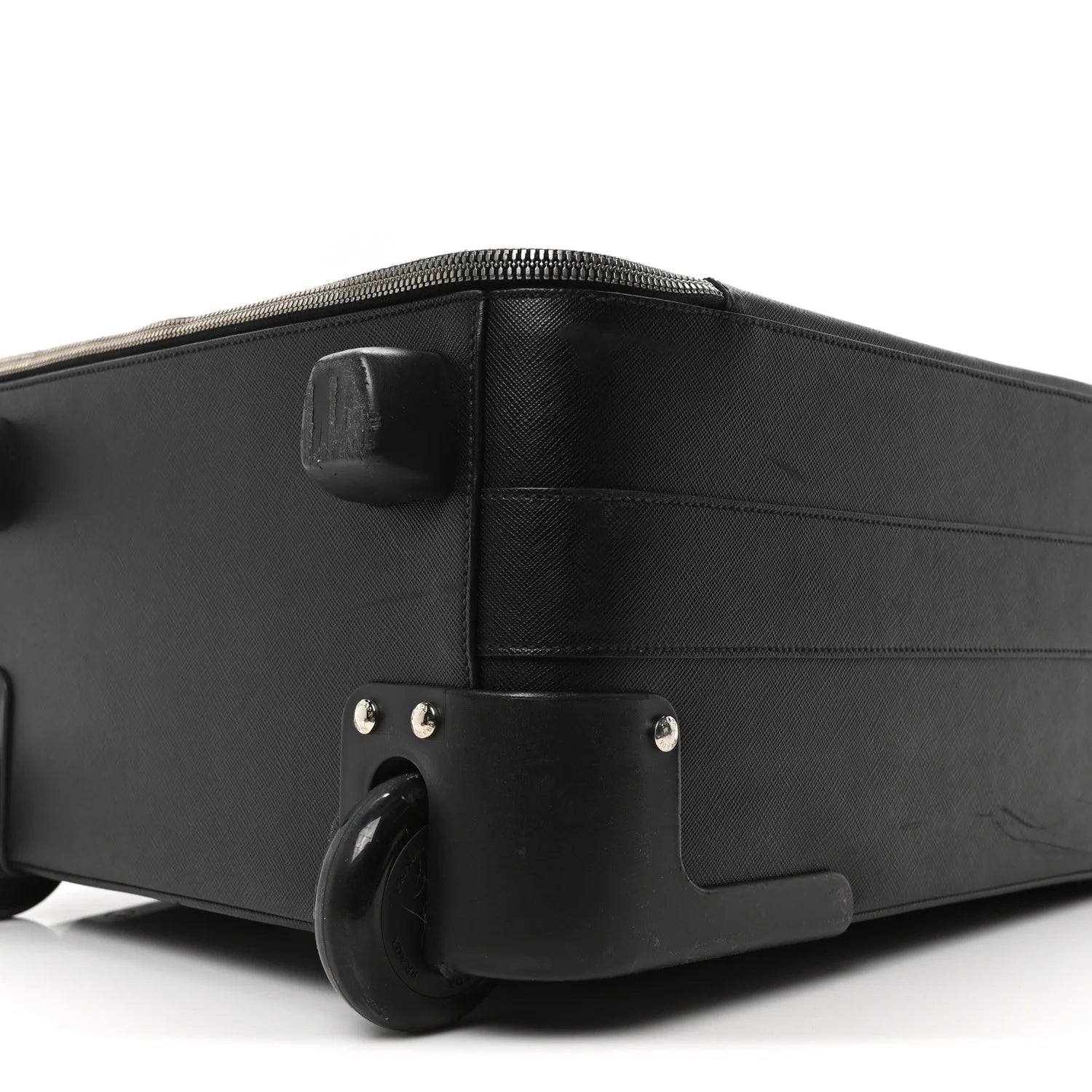 Saffiano Trolley Luggage Black