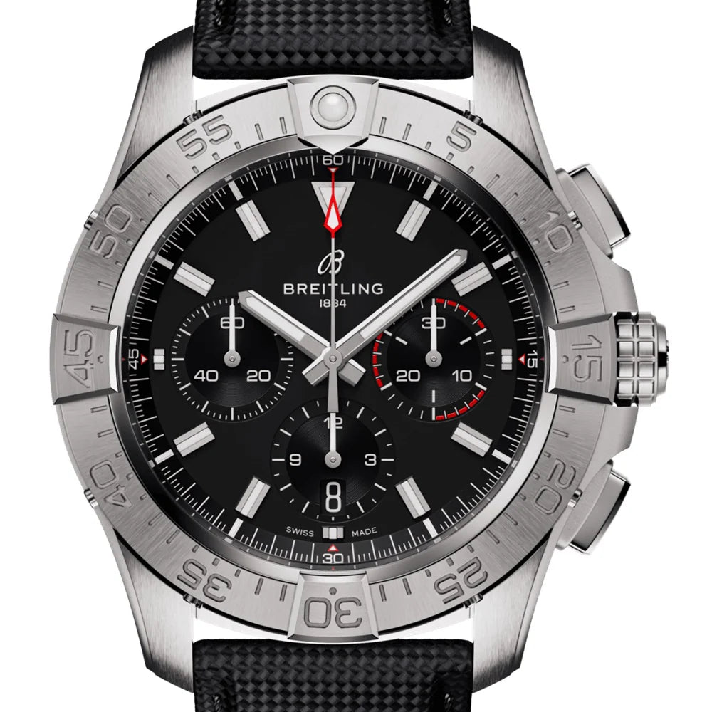 Unworn  Avenger B01 Chronograph 44 Ref# AB0147101B1X1, Box and Papers