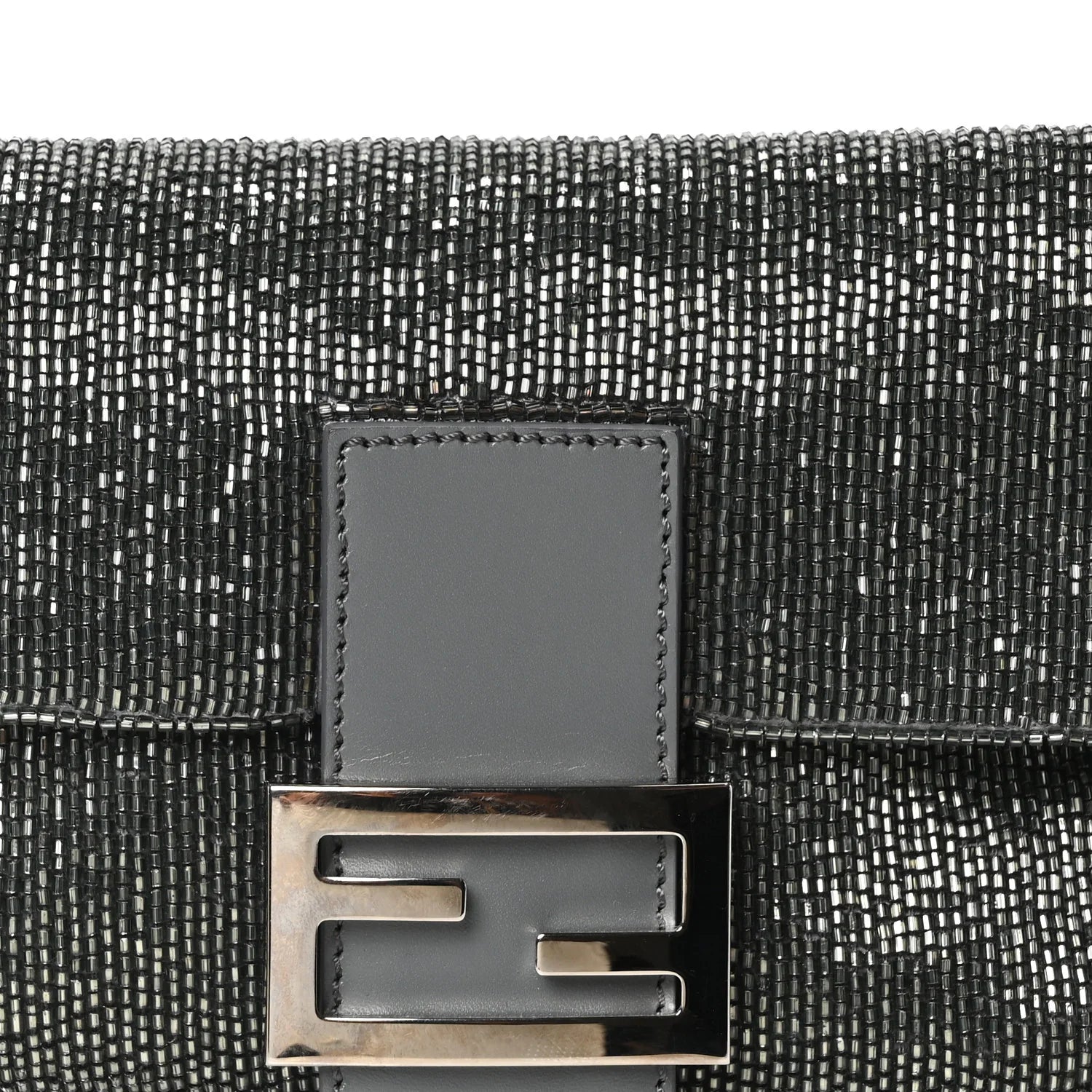 Sequin Beaded Baguette Grey