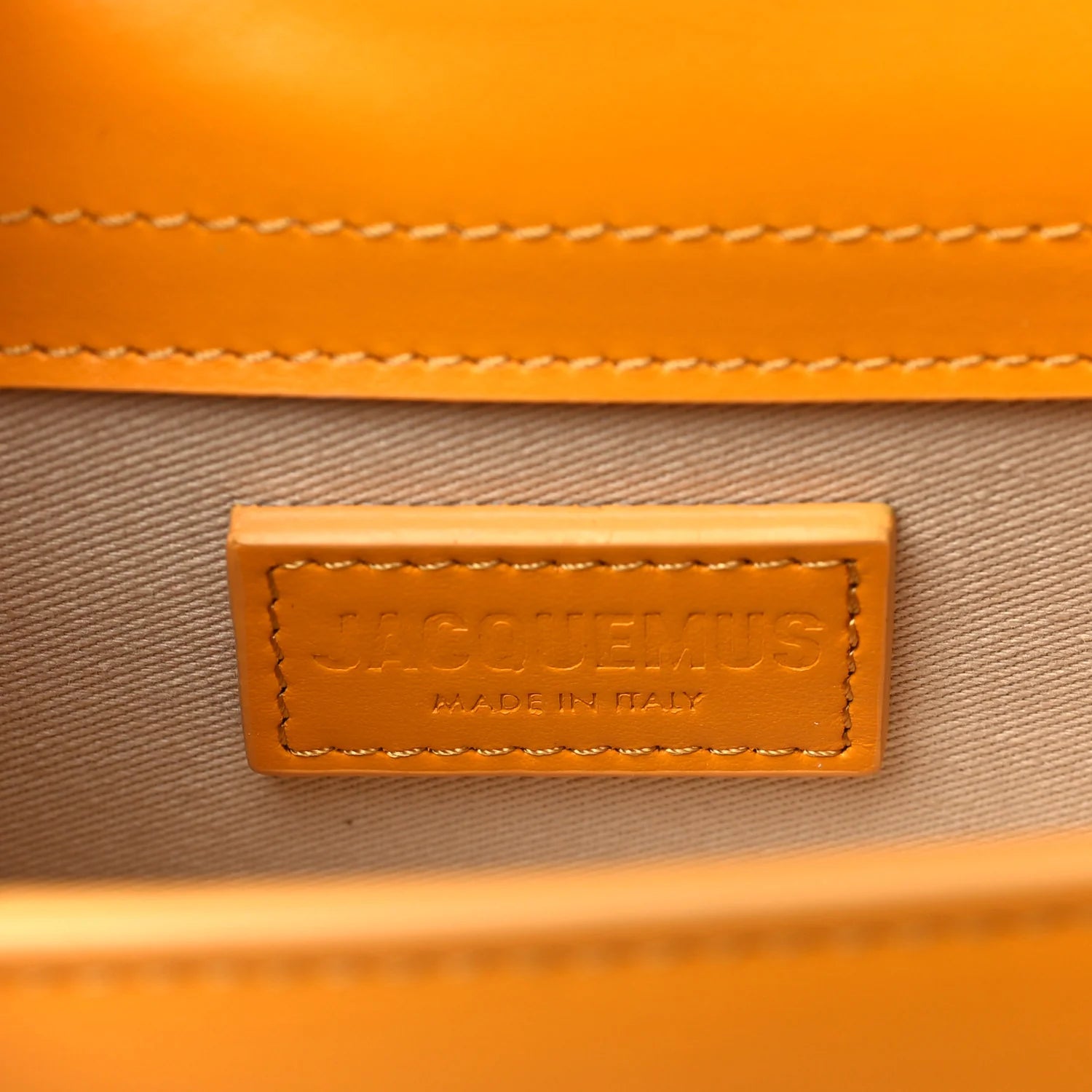 Smooth Calfskin Le Bambino Dark Orange