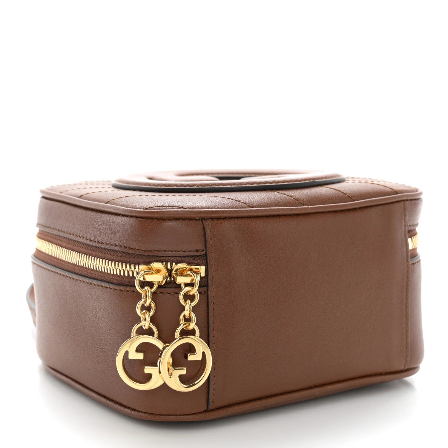 Sakai Be Green Calfskin Diagonal Stitched Blondie Top Handle Bag Cuir