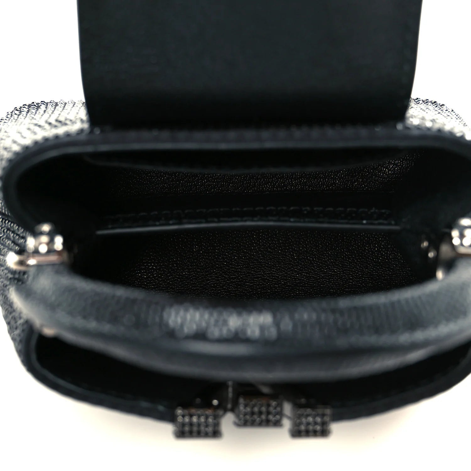 Swarovski Crystal Satin Lizard Nano Capucines Black