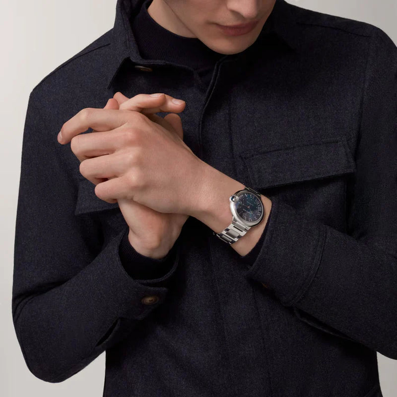 Unworn  Ballon Bleu De , Stainless Steel, 40Mm, Ref# WSBB0061, Box and Papers