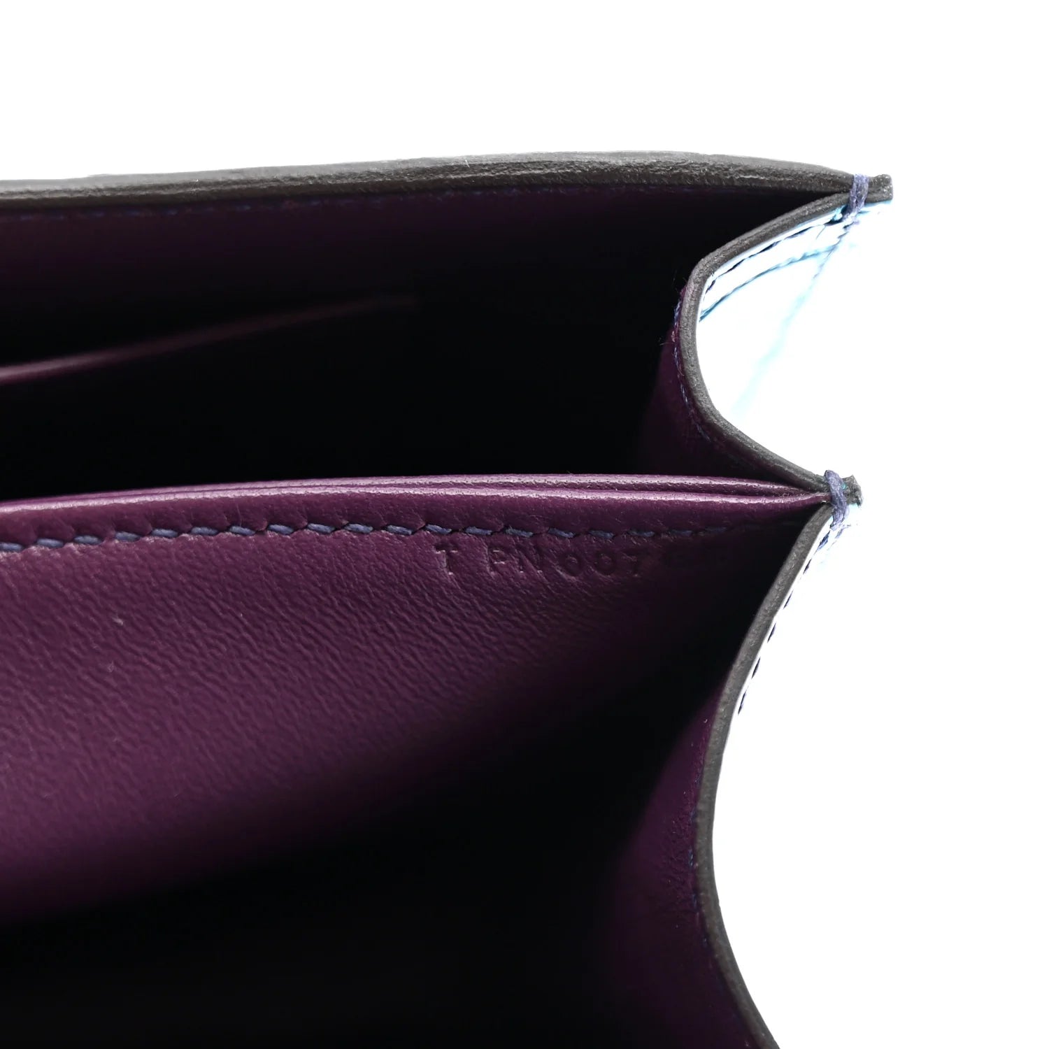 Shiny Niloticus Crocodile Constance Elan 25 Cassis Bleu Izmir Bleu Tempete