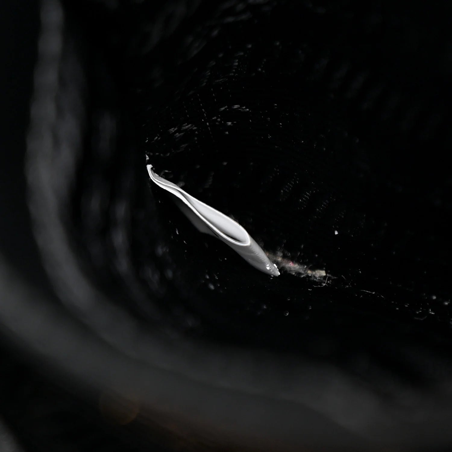 Saffiano Soft Calfskin Mini Zippered Crossbody Tote Black