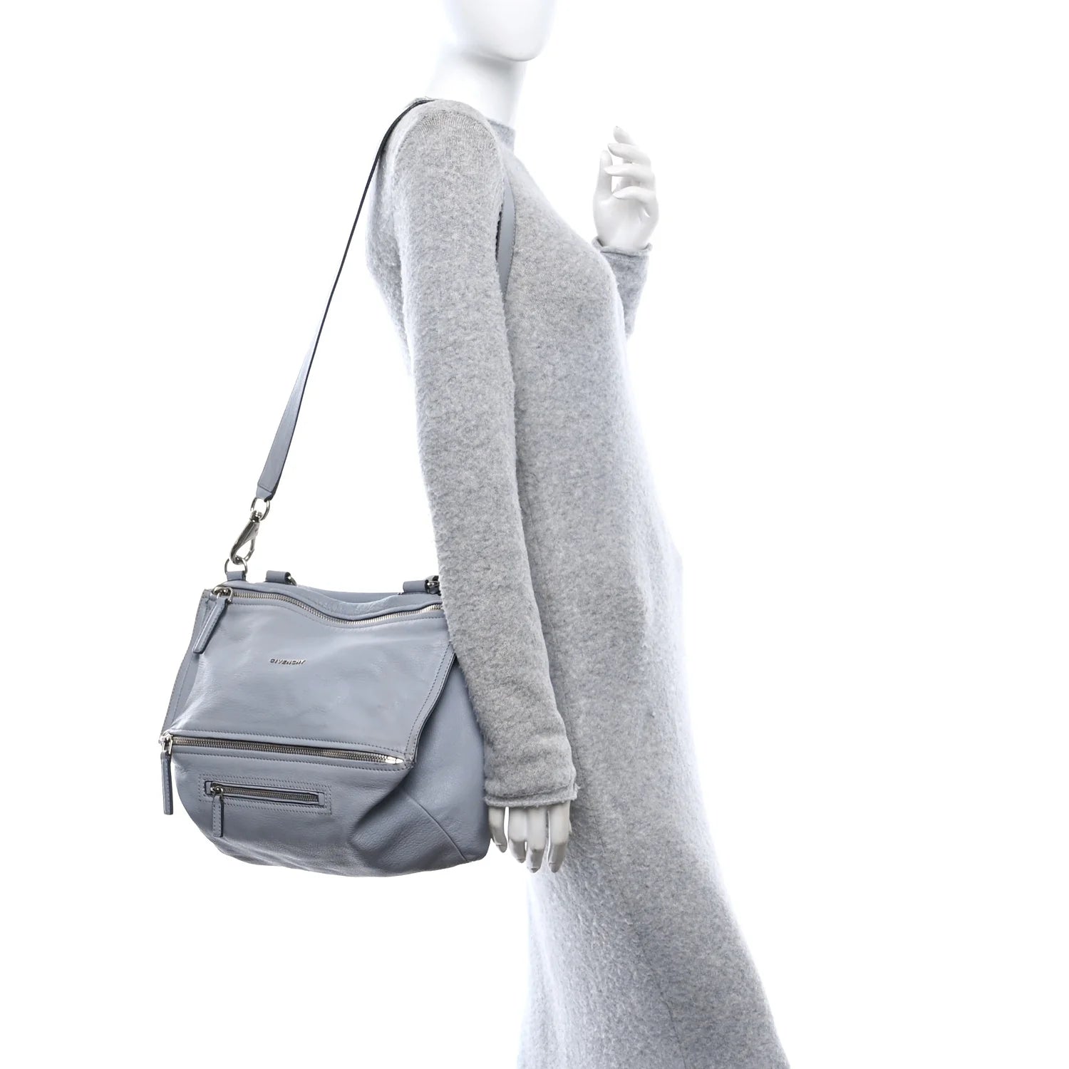 Sugar Goatskin Medium Pandora Pearl Grey