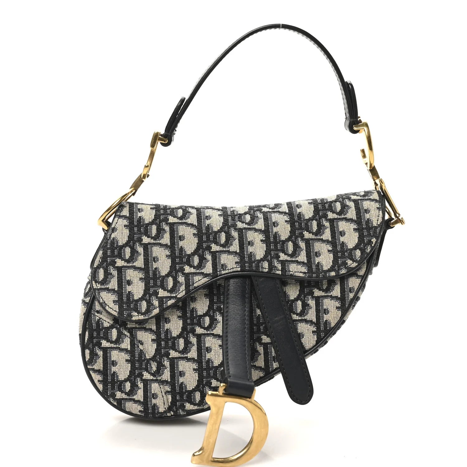 Oblique Mini Saddle Bag Blue