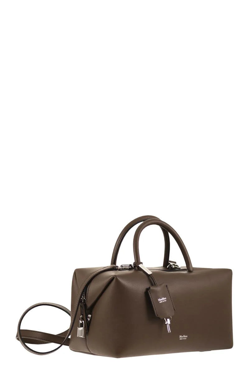 HOLDALLM - MEDIUM SATCHEL in NATURAL LEATHER