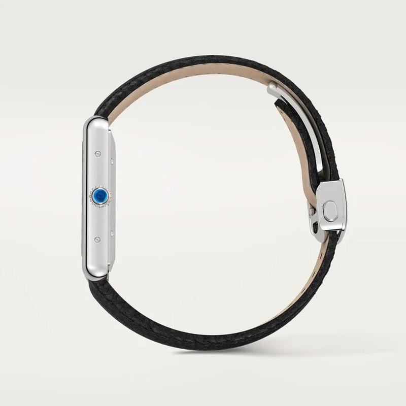 Unworn  Tank Must De , Extra-Large Stainless Steel, 41Mm X 31Mm, Ref# WSTA0040, Box and Papers