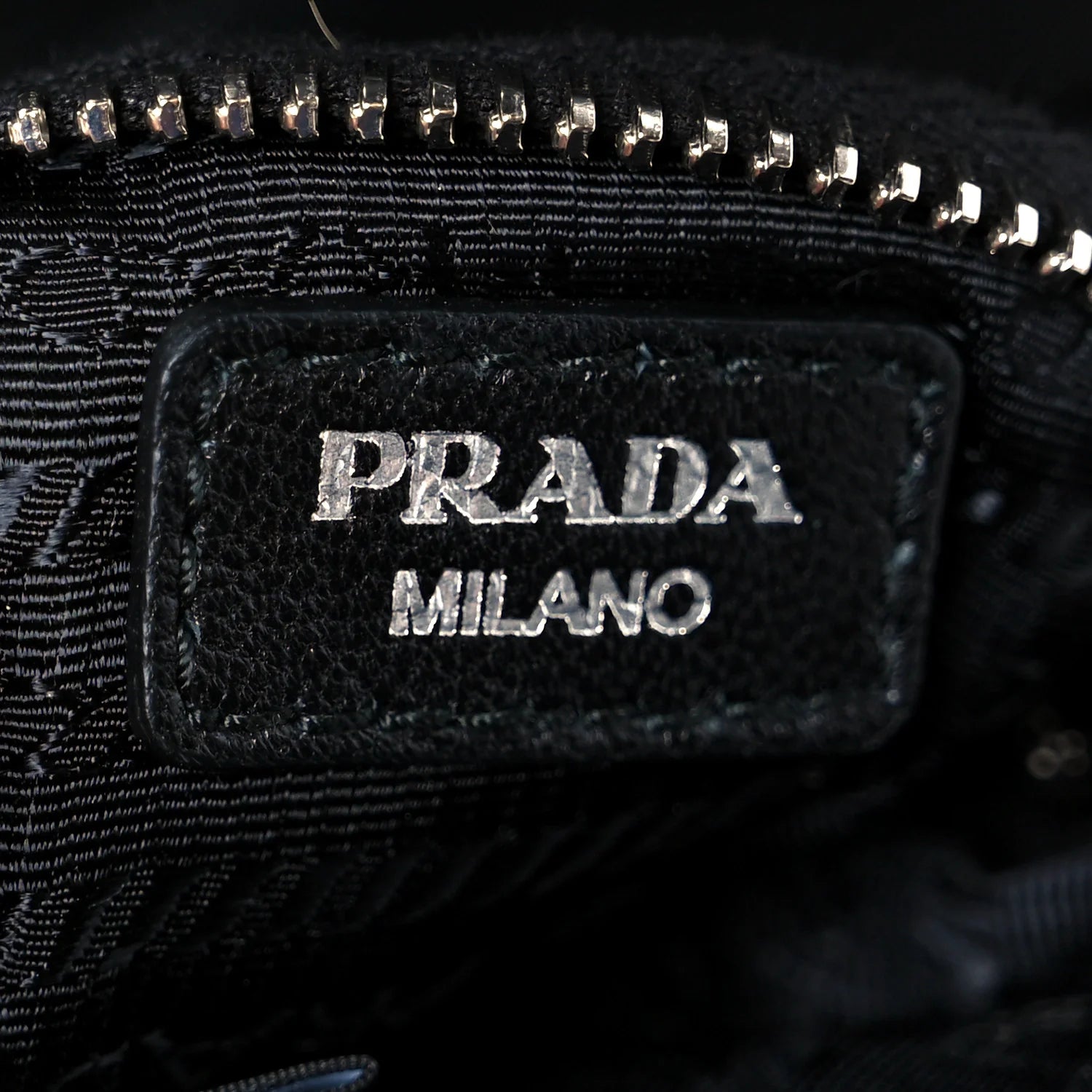 Re-Nylon Nappa Triangle Quilted Padded Double Handled Zip Pocket Tote Black