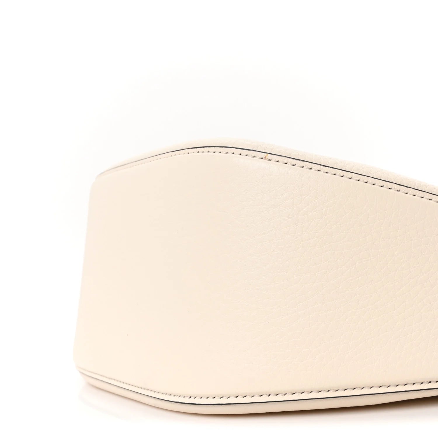 Grainy Calfskin Small Vlogo Moon Hobo Bag Ivory