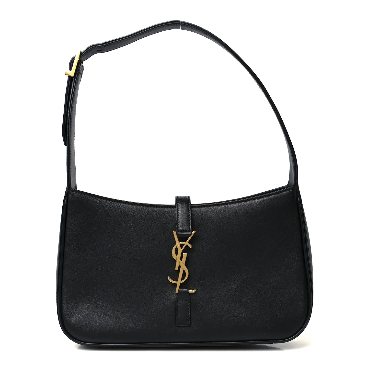 Smooth Calfskin Le 5 a 7 Hobo Black