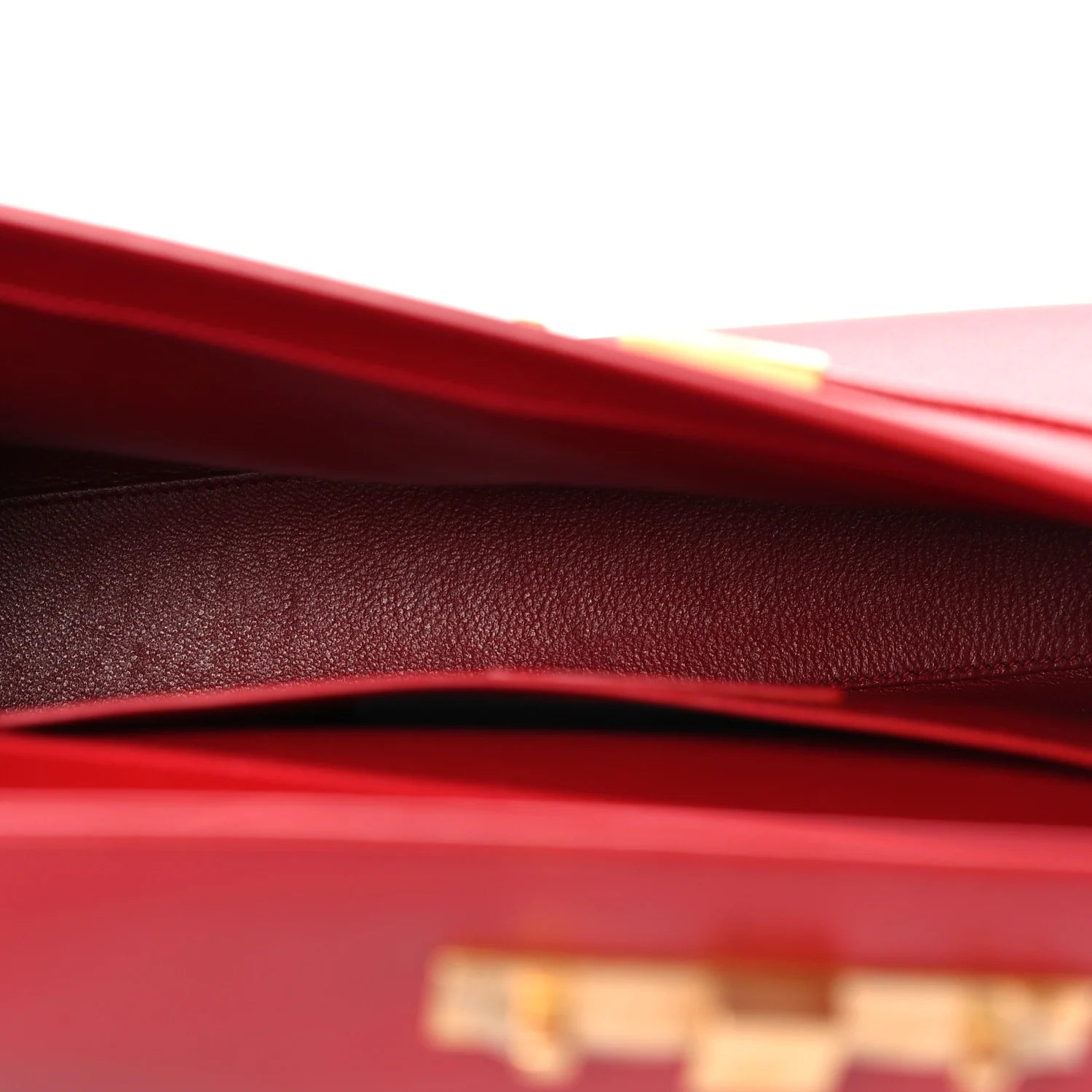 Smooth Calfskin Manhattan Shoulder Bag Rouge Eros